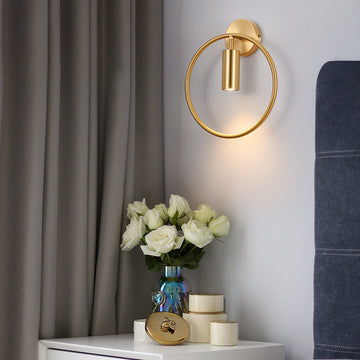 Applique tout en bronze Style nordique Style minimaliste créateur espagnol Tête de lit de chambre Balcon de l'allée